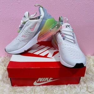 Nike AirMax 270 Trainers with Pastel Rainbow